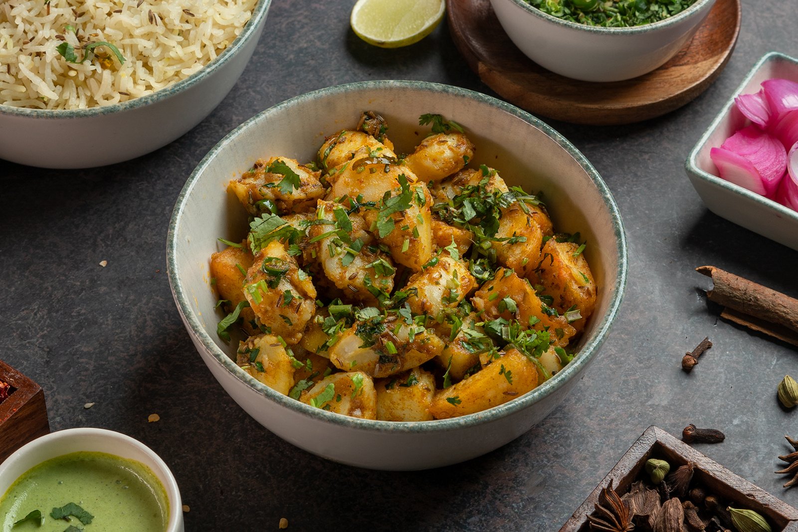 Aloo Jeera + Poori (4 PC)